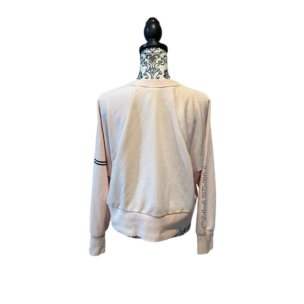 Nike Pro Dri-Fit Get Fit Women's Crew Boxy Cropped sweatshirt pink L - Picture 4 of 13